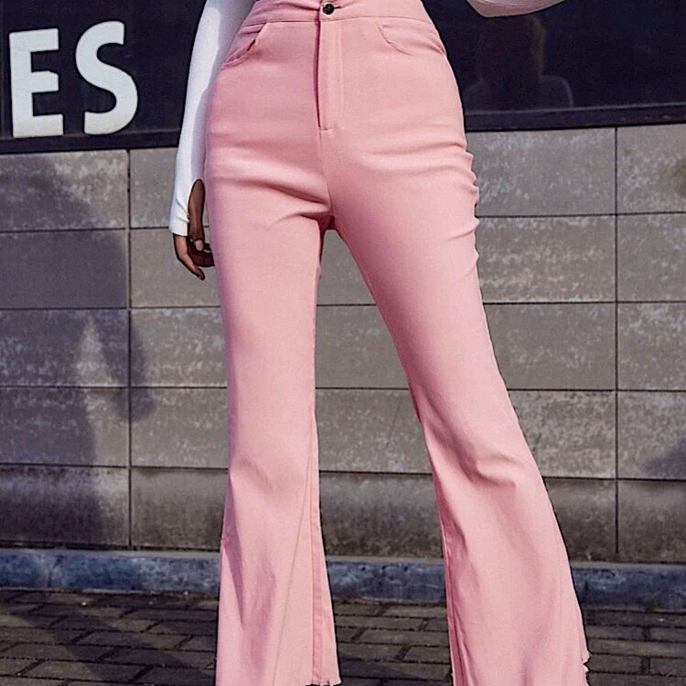 Shein Out of stock Pants , High waisted flare pants. Tried on once , washed, new